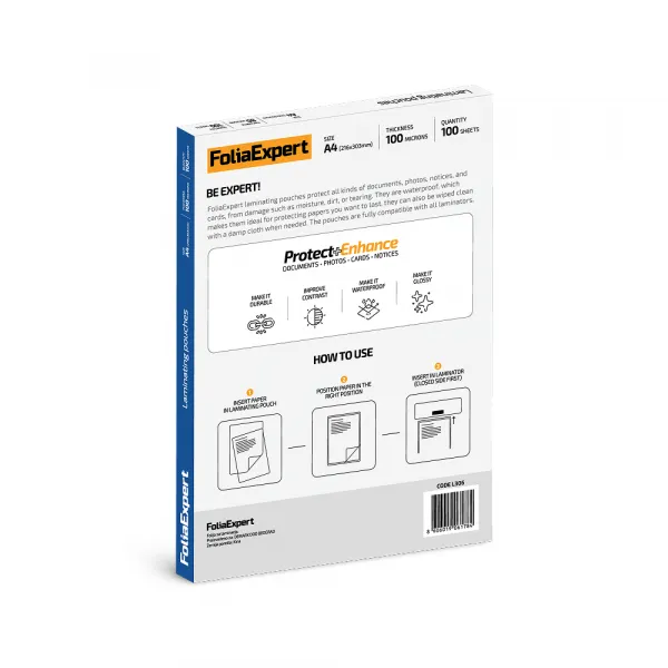 Folija za plastifikaciju FoliaExpert A4 100 mic Slika 2
