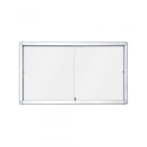 Tabla oglasna Rocada 8xA4, bela magnetna, klizna vrata, 94 x 68 Slika 1