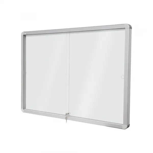 Tabla oglasna Rocada 8xA4, bela magnetna, klizna vrata, 94 x 68 Slika 2