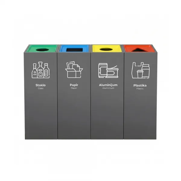Ari Metal Set kanti za reciklažu MARK antracit 4u1 Slika 1