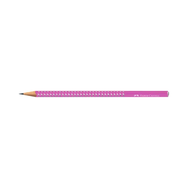 Faber Castell Grafitna olovka Faber Castel GRIP HB Sparkle 118291 electric fuchia Slika 1