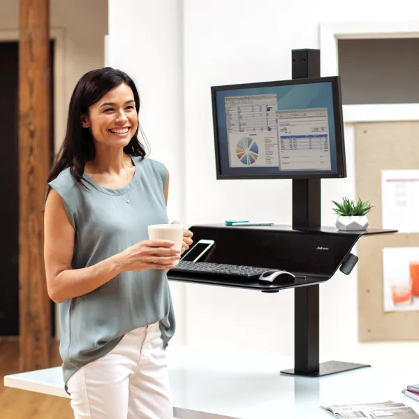 Radna platforma Fellowes Lotus VE Sit-Stand single monitor 8080101 Slika 4