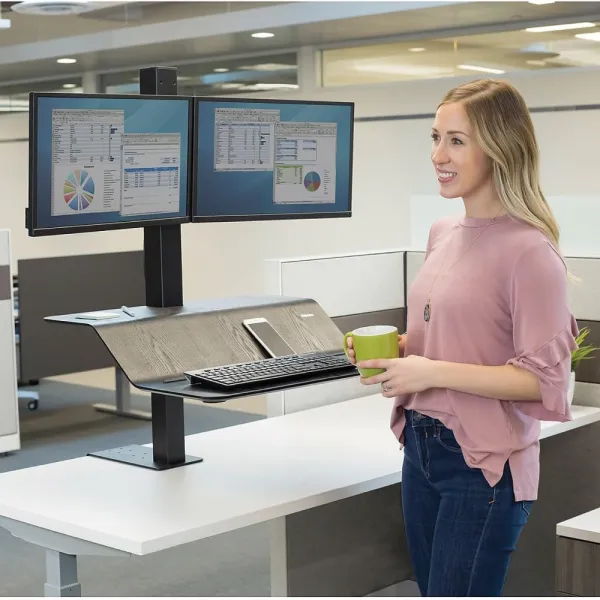 Radna platforma Fellowes Lotus VE Sit-Stand dual monitor 8082001 Slika 5