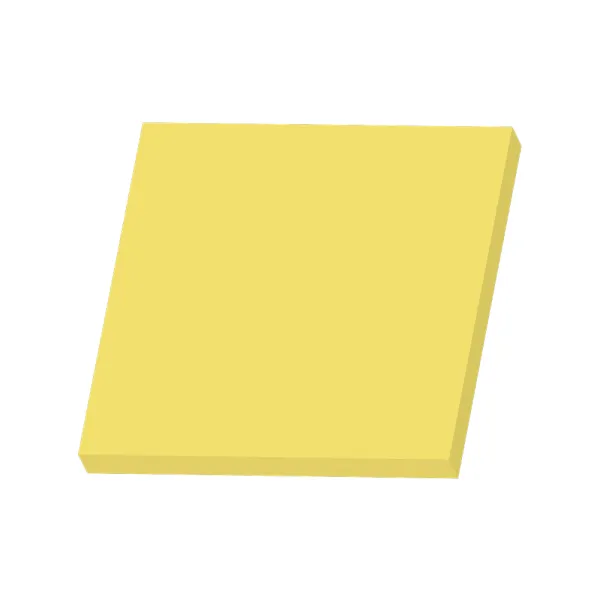 Mark IT Samolepljivi listići 75x75mm žuti Slika 1