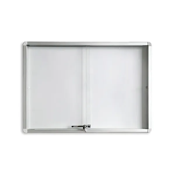 Tabla oglasna Rocada 18xA4, bela magnetna, klizna vrata, 138x99 Slika 1