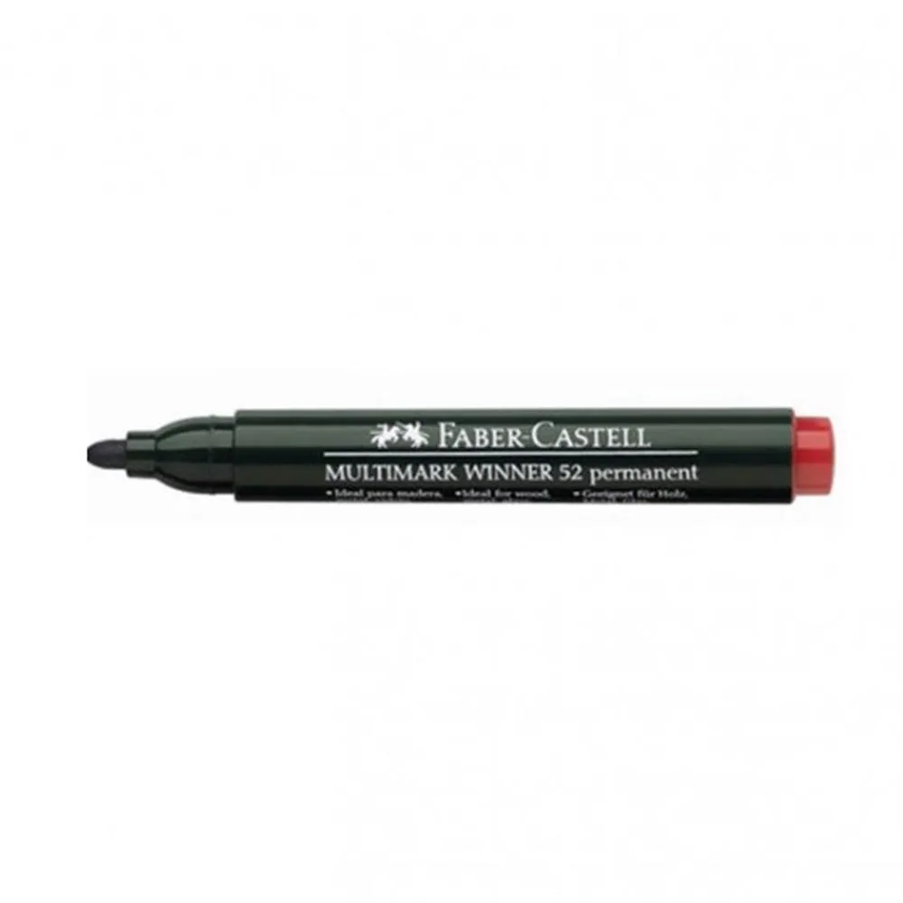Permanent Marker Faber Castell crveni obli 52 13863 (157821) Slika 1
