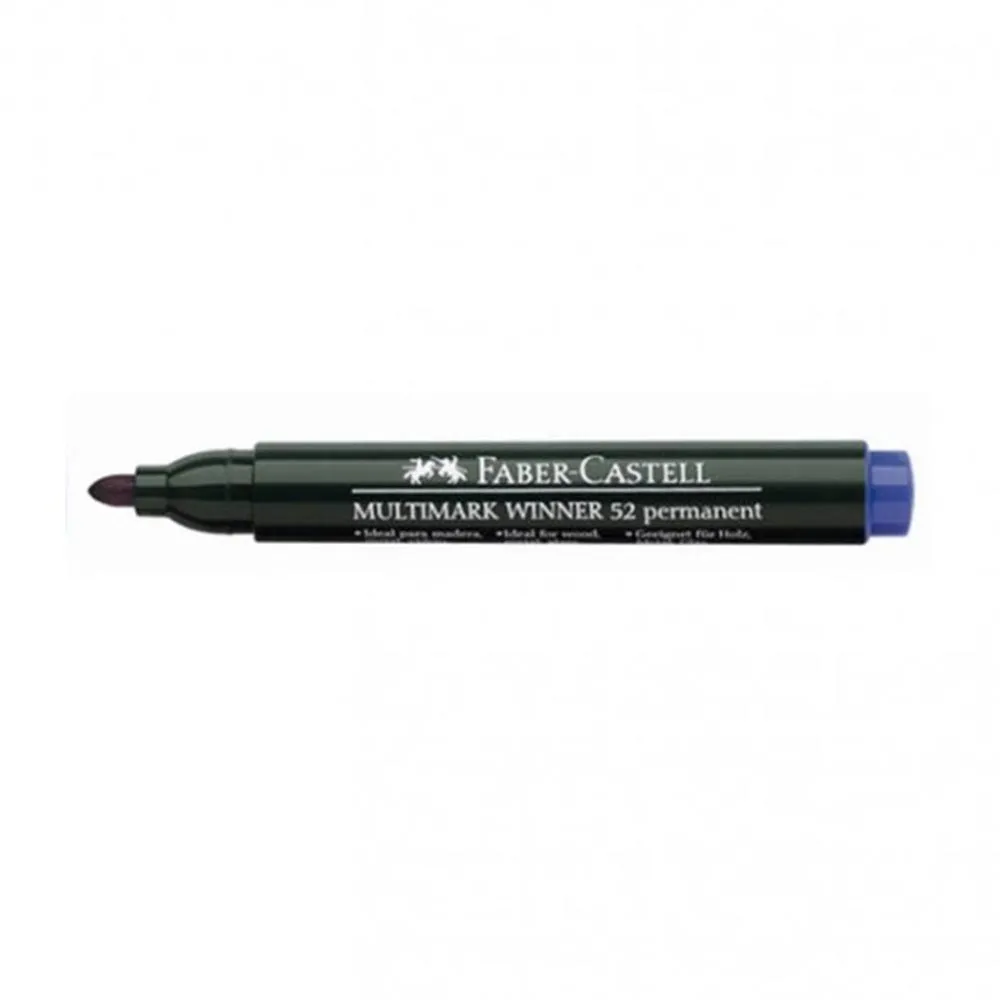 Permanent Marker Faber Castell plavi obli 52 13864 (157851) Slika 1