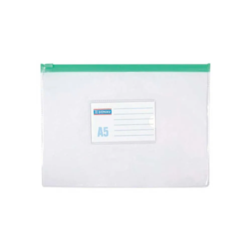 Fascikla zip Donau PVC providna A5 Slika 1