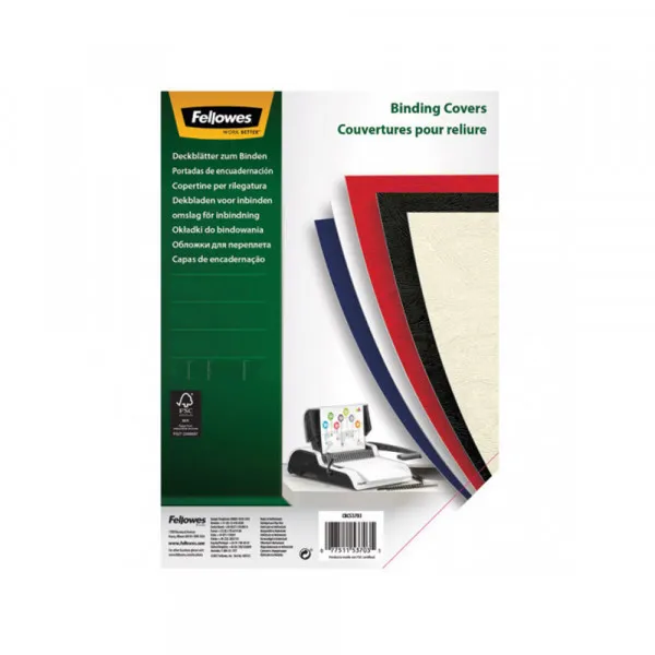 Fellowes Folija za koričenje FELLOWES 53763  PVC A4 300mic providna Slika 1