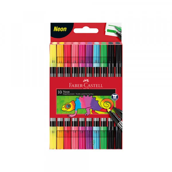 Flomaster Faber Castell 1/10 151109 dupli neon Slika 1