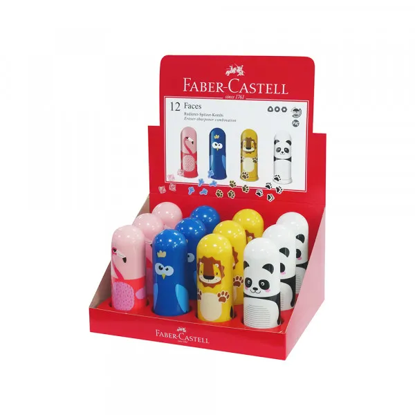 Rezač sa gumicom Faber Castell Faces (1/12) 583513 Slika 1