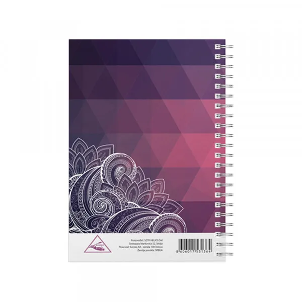 Helios Sveska A6 Mandala spirala sk 100l (HL) Slika 4