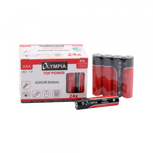 Baterija Olympia Alkalne AAA LR3 1/24 Slika 1