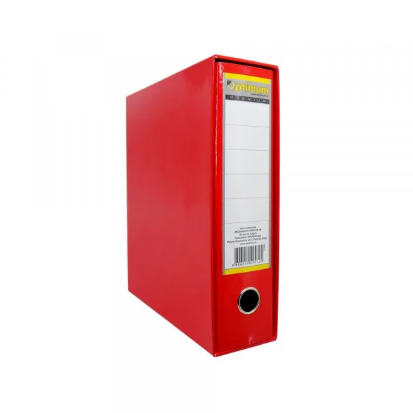 Optimum Registrator A4 OPT PREMIUM plastificirani crveni Slika 1