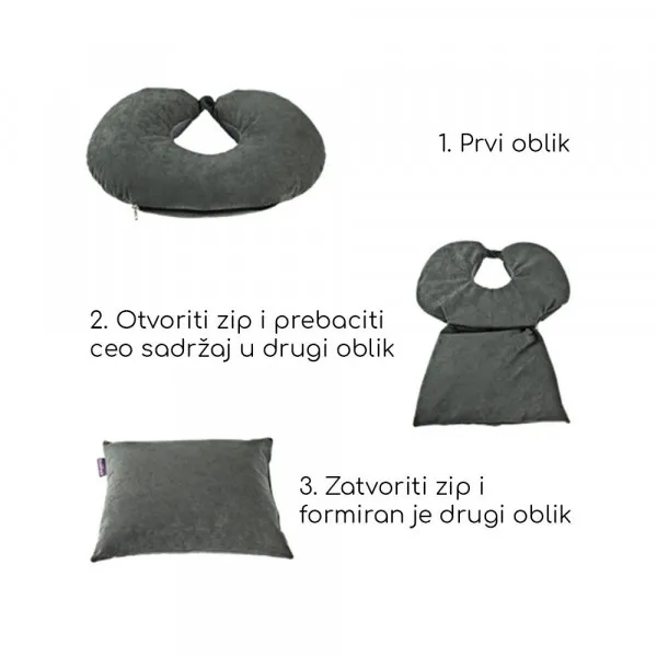 Memoform MemoForm vratni jastuk TRAVEL 2 u 1 Slika 3