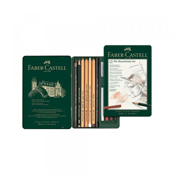 Faber Castell Pitt Monochrome set za crtanje 1/12 112975 Slika 2