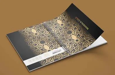 Helios Sveska A5 Mandala gold spirala sk 100l (HL) Slika 1