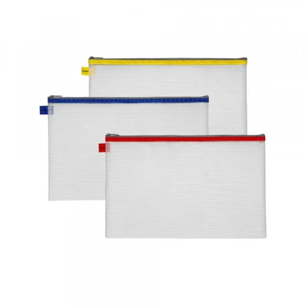 Fascikla sa zipom Snopake EVA Mesh A5, prozirna Slika 1