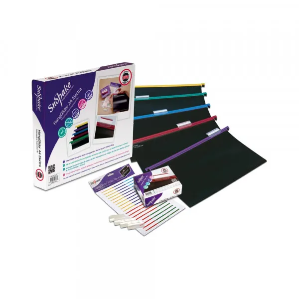 Viseća fascikla PVC Snopake A4, crna, set 25 kom Slika 1