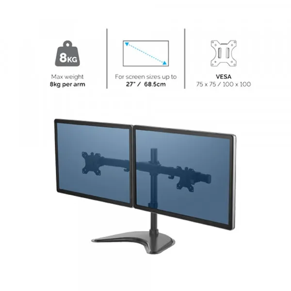 Nosač Monitora Fellowes Profesional Series Freestanding Dual Horizontal 8043701 Slika 6