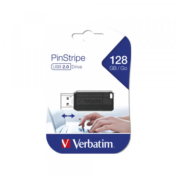 Flash USB 128GB Verbatim 2.0 Pinstripe Slika 1