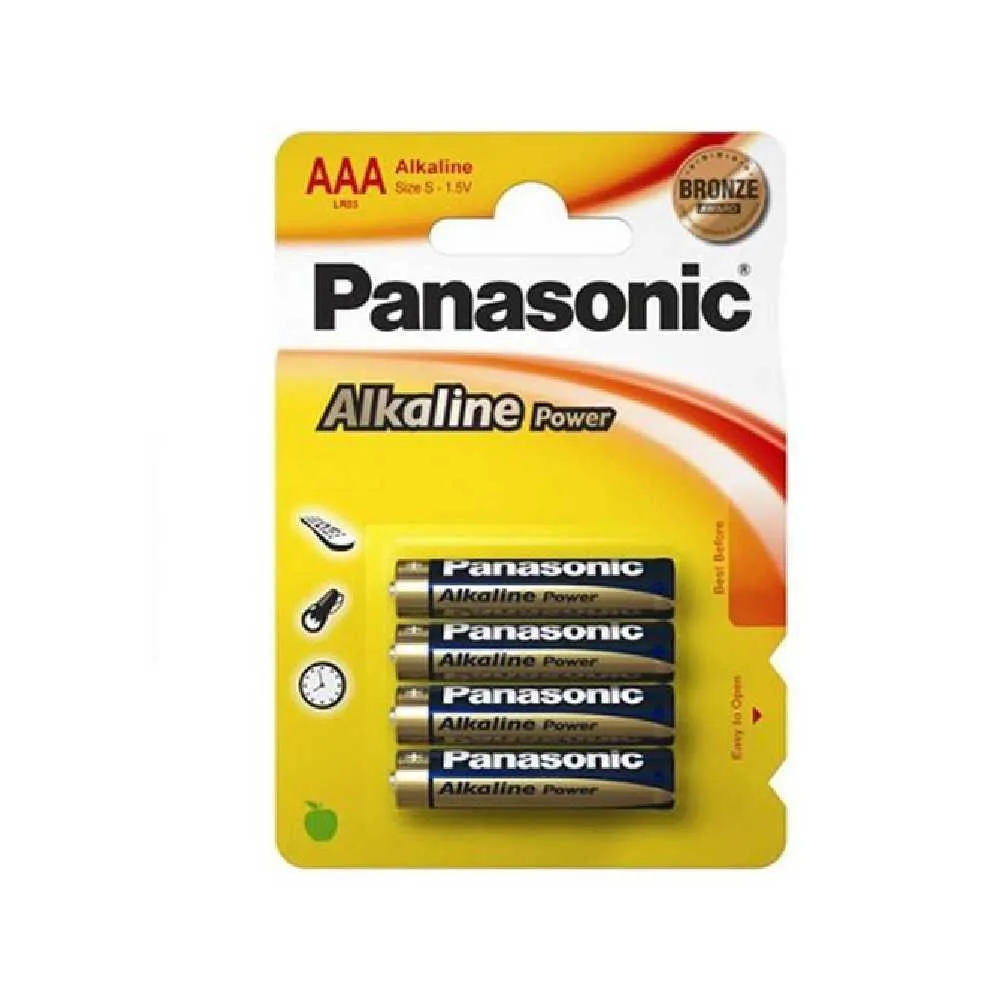 Baterija Panasonic alkalna AAA LR3 1.5V 1/4 039334 Slika 1