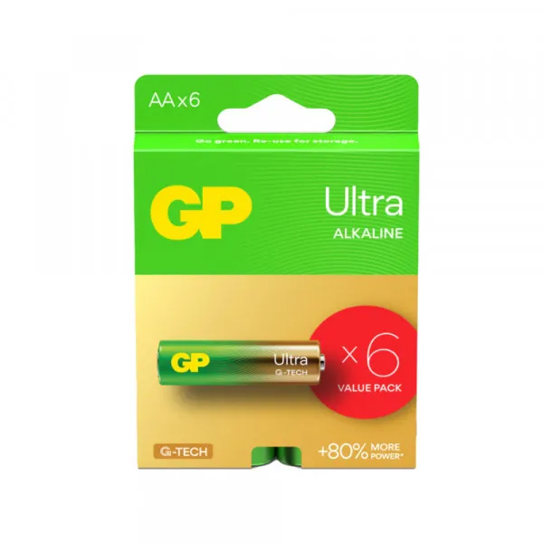 Gp Baterija GP ultra alkalna LR06 AA 4+2 Slika 1