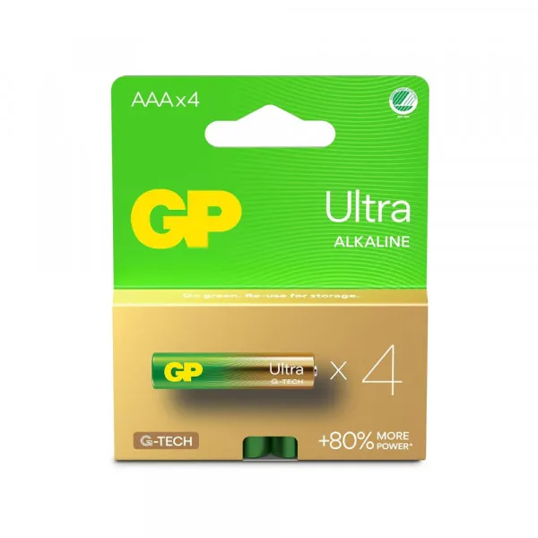 Gp Baterija GP ultra alkalna LR03 AAA 4kom Slika 1