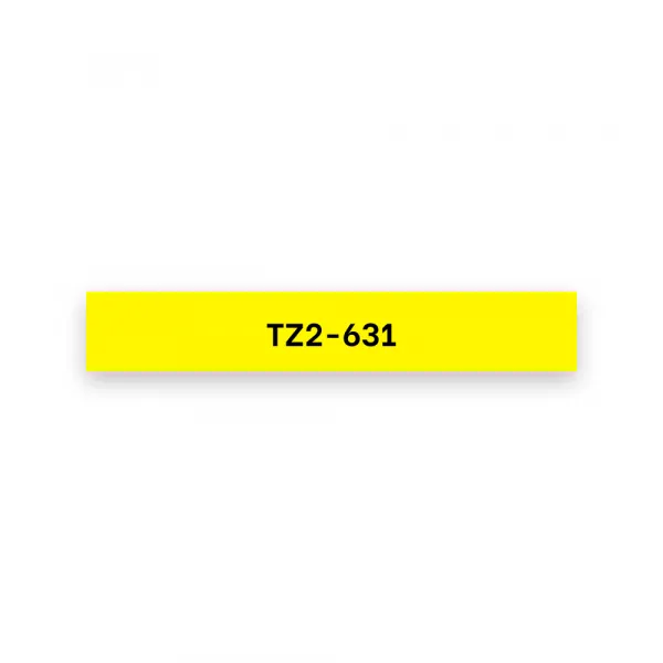 Putty TZ2-631 crna na žuto 12 mm Slika 2
