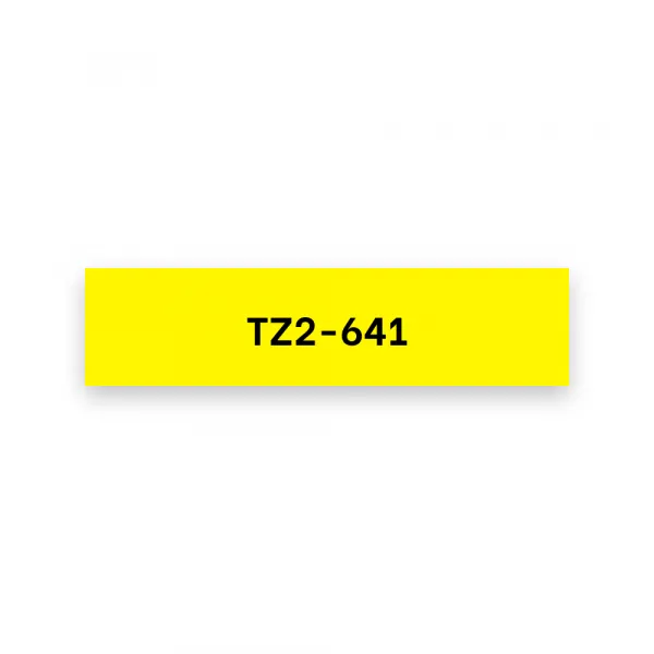 Putty TZ2-641 crna na žuto 18 mm Slika 2