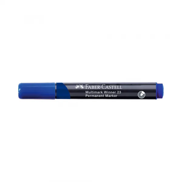 Permanent Marker Faber Castell Winner plavi obli 453353 Slika 1