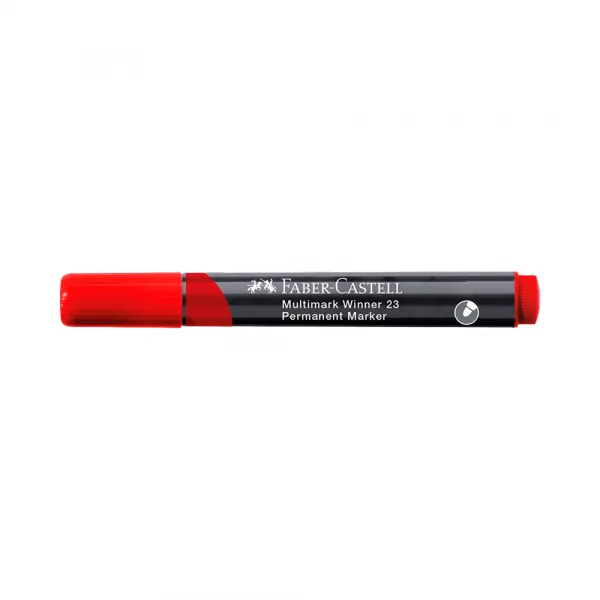 Permanent Marker Faber Castell Winner crveni obli 453323 Slika 1