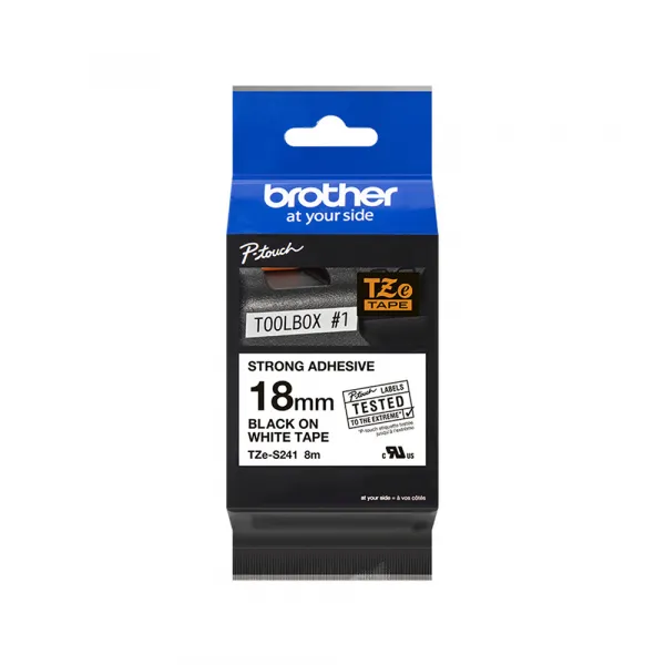 Brother TZeS-241 crna na belo 18mm Slika 1