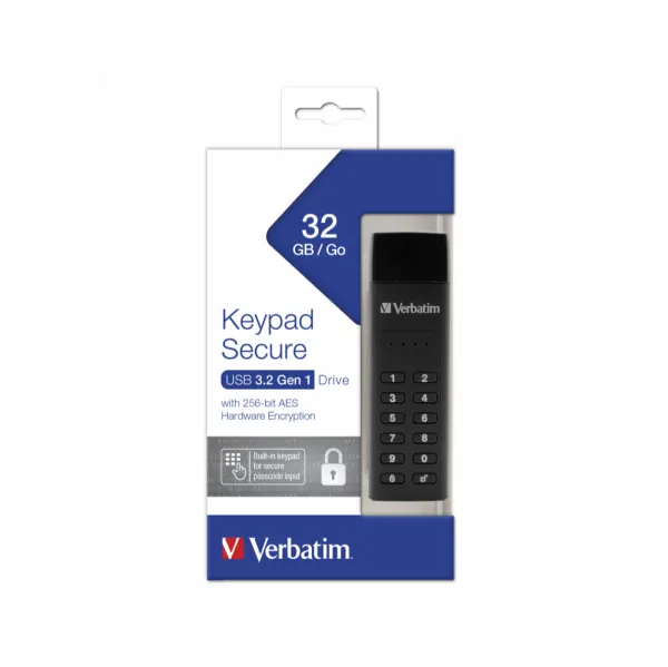 Flash Verbatim Keypad Secure USB3.0 32GB Slika 1