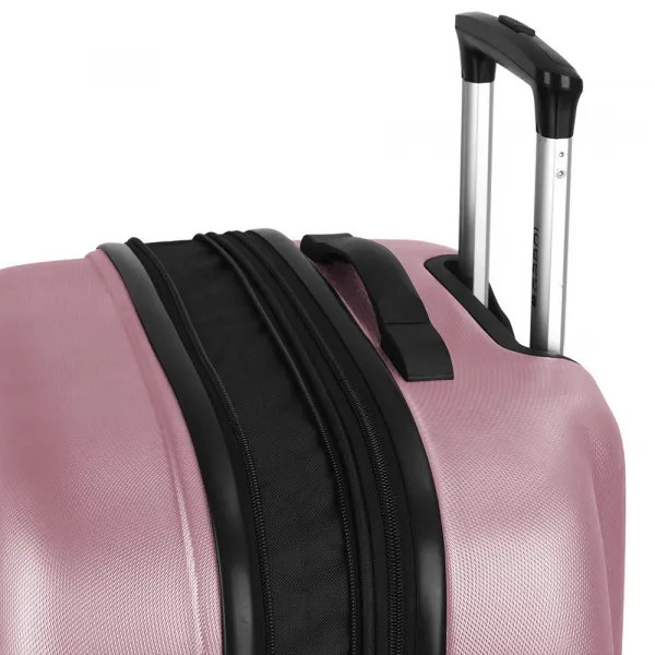 Kofer srednji Gabol 48x67x27 cm ABS 70l-3,7 kg Paradisl pastelno rozi Slika 4