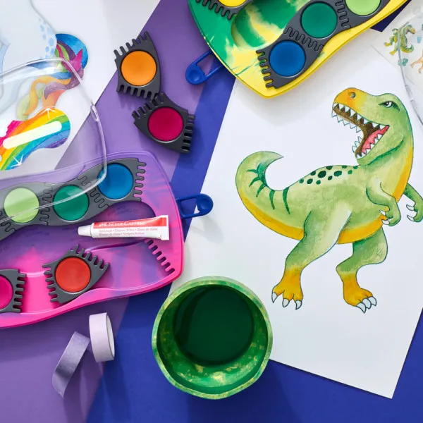 Faber Castell Čaša Clic&Go zeleni mermer (Dino) 181528 Slika 2