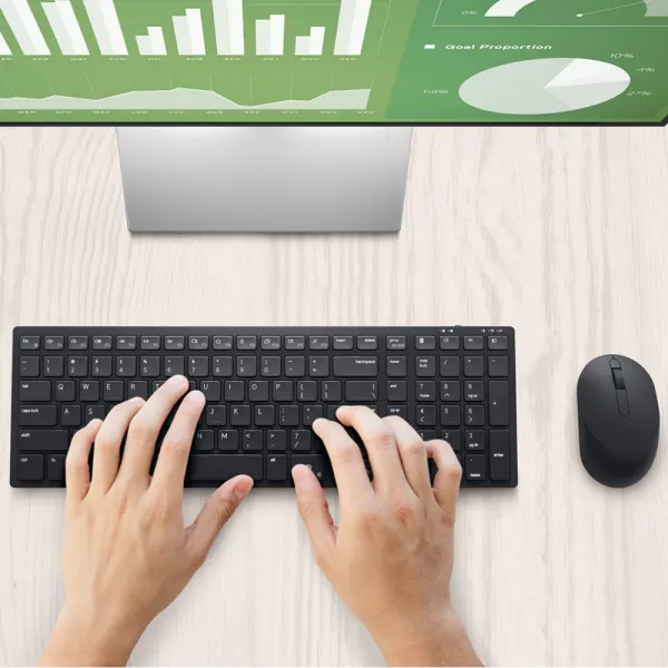 Tastatura + miš DELL KM555 Pro Compact Silent US Slika 3