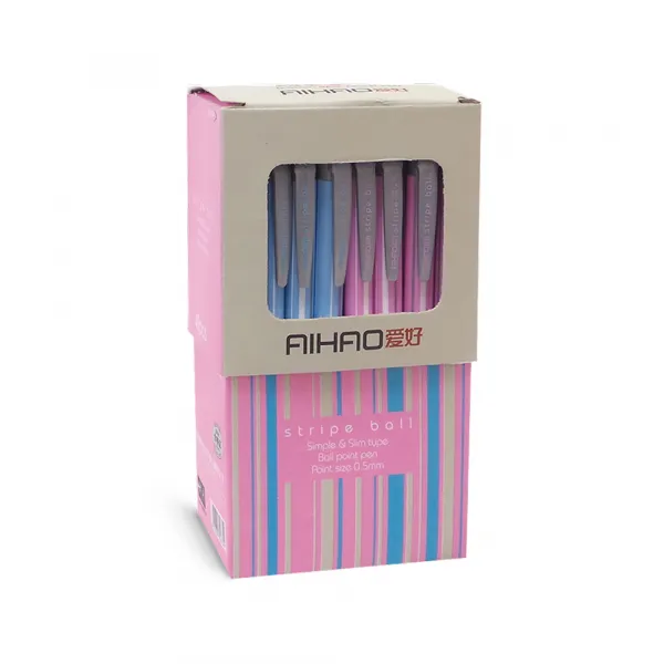 Aihao Hemijska olovka AIHAO 567C roze-plava mix 1/40 Slika 3