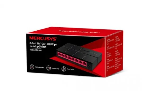 Switch Mercusys MS108G 8-port 10/100/1000Mbps Slika 2