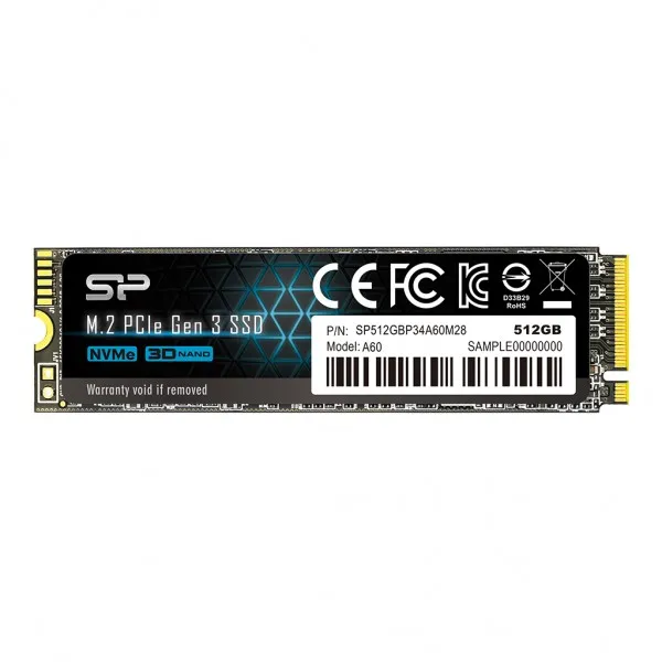 SILICON POWER SSD M.2 NVMe Silicon Power A60 Gen.3 512GB, SP512GBP34A60M28 Slika 1