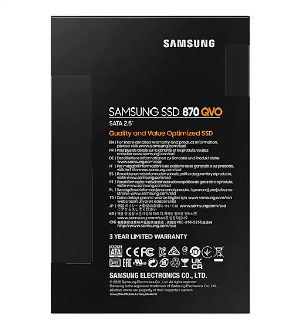 SSD 2.5" SATA 4TB Samsung 870 QVO 560/530MBs, MZ-77Q4T0BW Slika 3