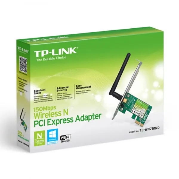 Nedefinisan LAN MK TP-LINK TL-WN781ND 150Mbps Wireless N PCIe Slika 3