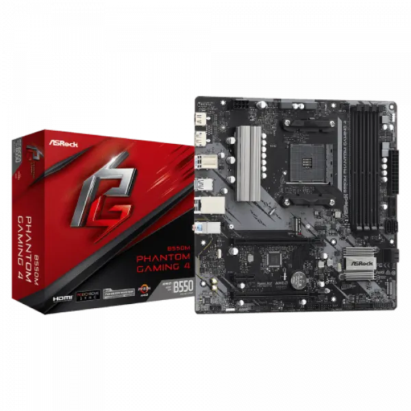 MB AM4 ASRock B550M Phantom Gaming 4 90-MXBE90-A0UAYZ Slika 1