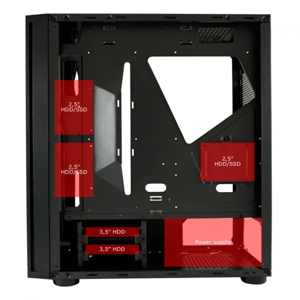 Kućište LC Power LC-800B-ON Interlayer X Gaming Mid-Tower Slika 3