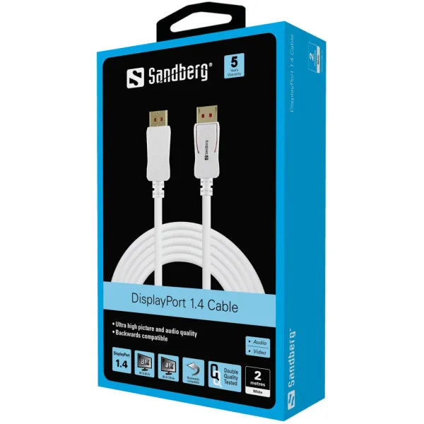 Kabl Sandberg 509-15 DisplayPort M/M 1.4 8K 2m Slika 2