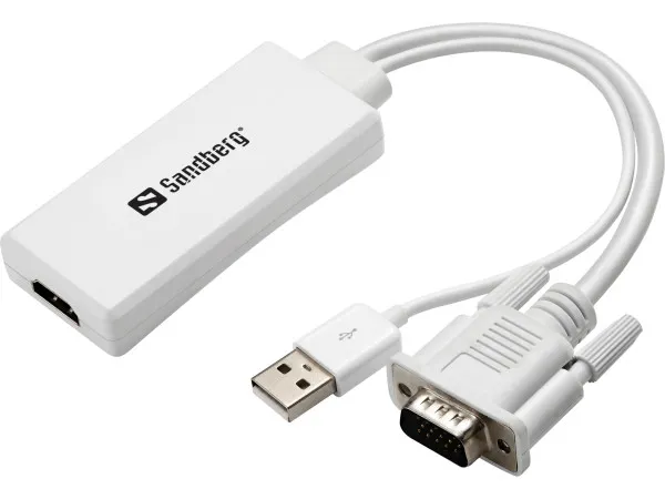 Adapter konverter Sandberg VGA + Audio - HDMI FHD 508-78 Slika 1