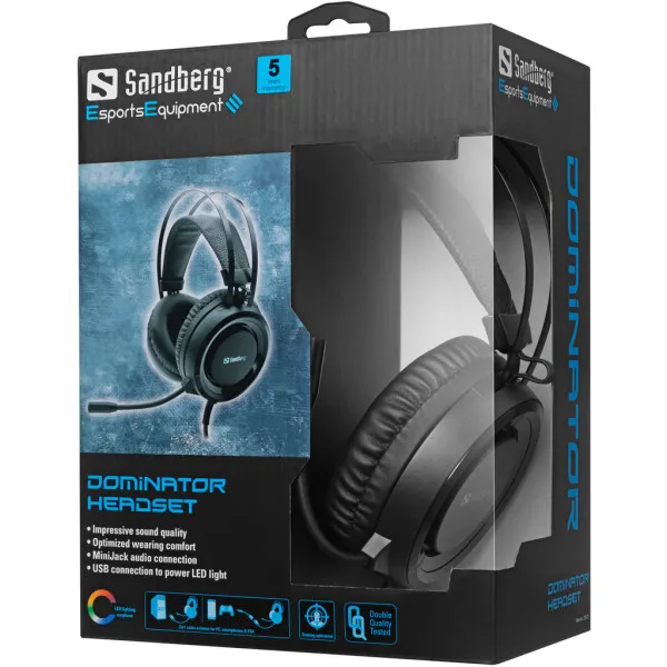 Slušalice sa mikrofonom Sandberg Dominator 126-22 Slika 5