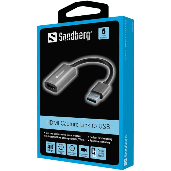 Adapter Sandberg Capture HDMI/F - USB/M 3.0 134-19 Slika 2
