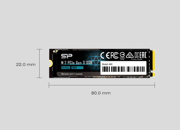 SILICON POWER SSD M.2 NVMe Silicon Power A60 Gen.3 512GB, SP512GBP34A60M28 Slika 2