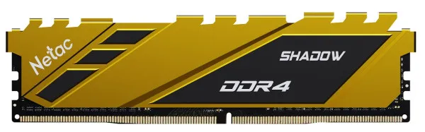 RAM DDR4 8GB 2666MHz Netac Shadow C19 Yellow NTSDD4P26SP-08Y Slika 1